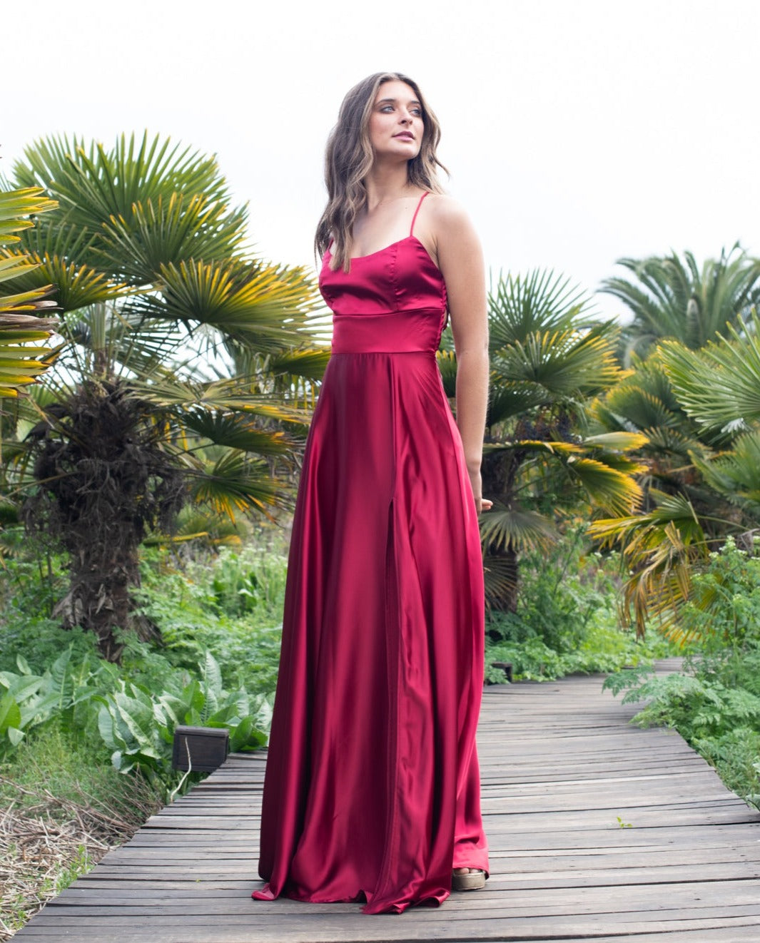 Vestido Largo de Fiesta Rafa Rojo Italiano