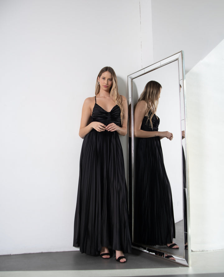 VESTIDO LARGO MAJO NEGRO