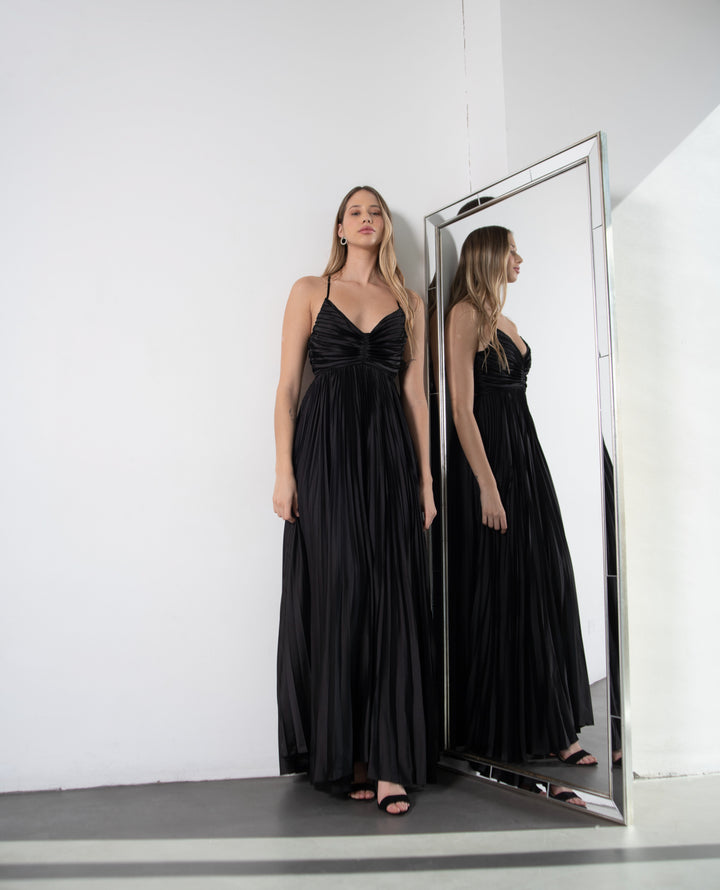 VESTIDO LARGO MAJO NEGRO