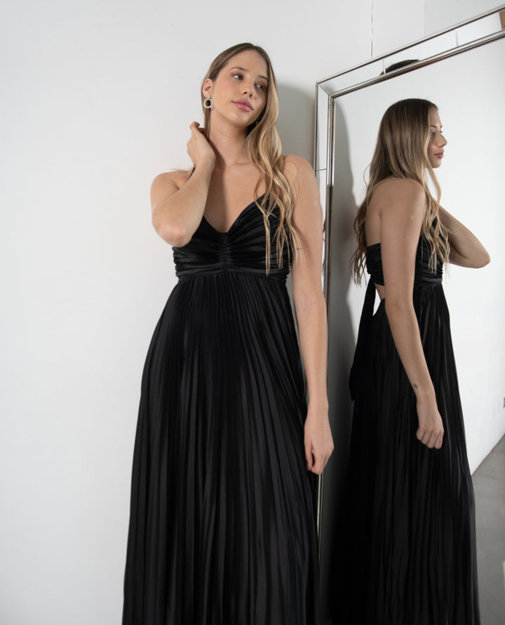 VESTIDO LARGO MAJO NEGRO