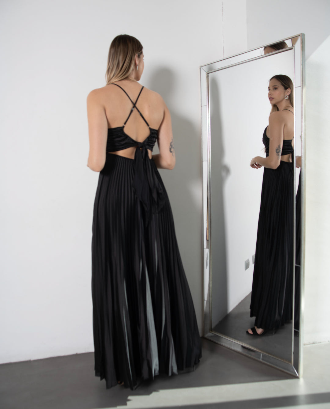 VESTIDO LARGO MAJO NEGRO