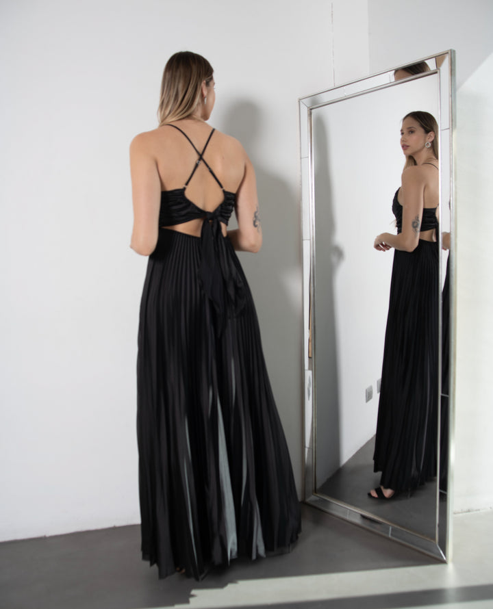 VESTIDO LARGO MAJO NEGRO