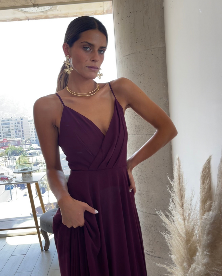 Vestido Largo de Fiesta Mila Burdeo