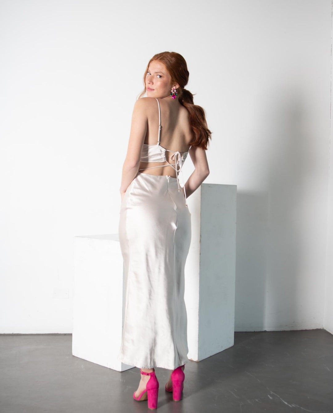 MIDI VESTIDO TANIA CHAMPAGNE