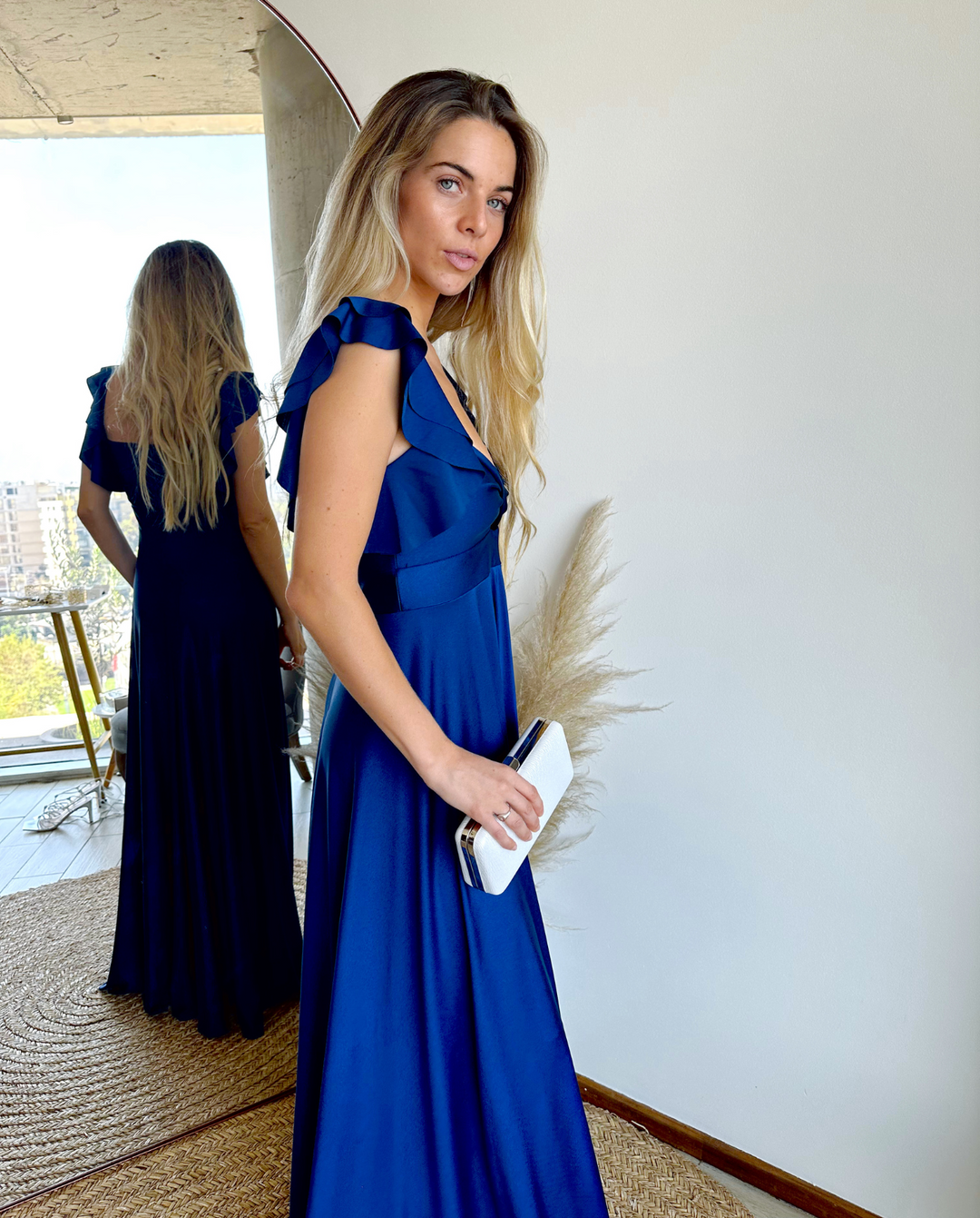 MAXI VESTIDO NATALIA AZUL ROYAL