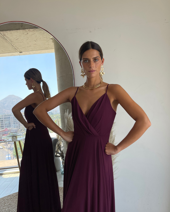 Vestido Largo de Fiesta Mila Burdeo