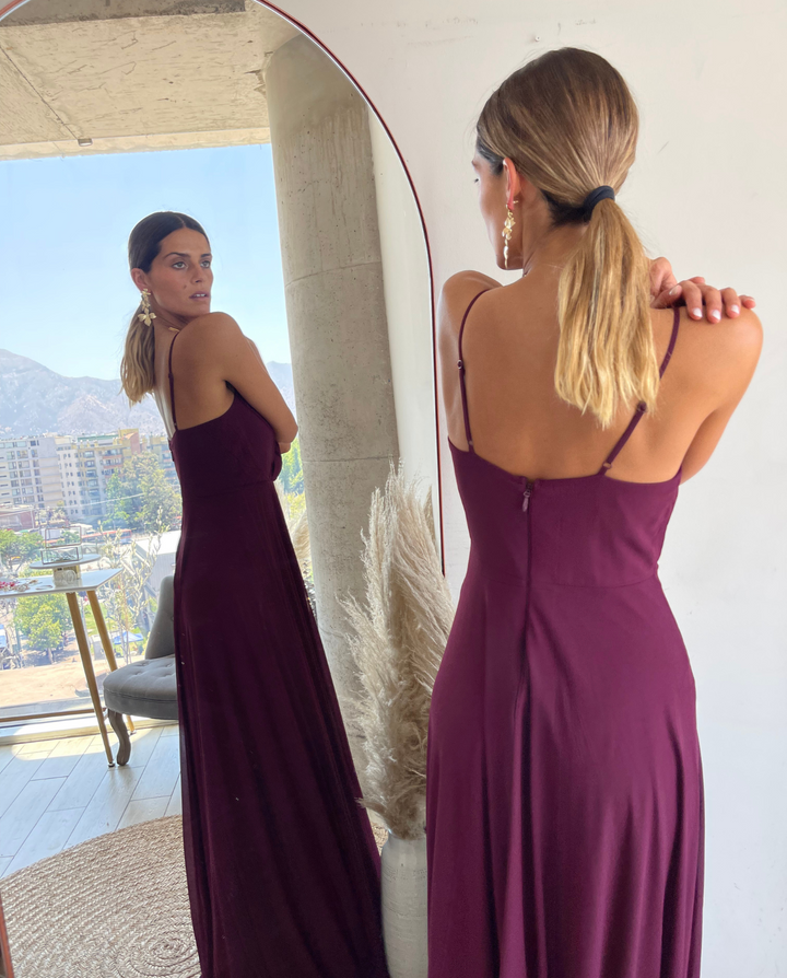 Vestido Largo de Fiesta Mila Burdeo