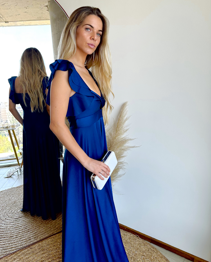 MAXI VESTIDO NATALIA AZUL ROYAL
