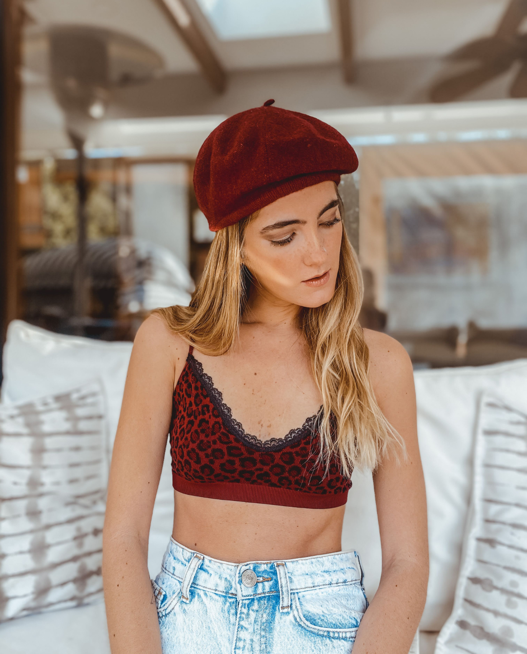Bralette Mia Leopardo Vino