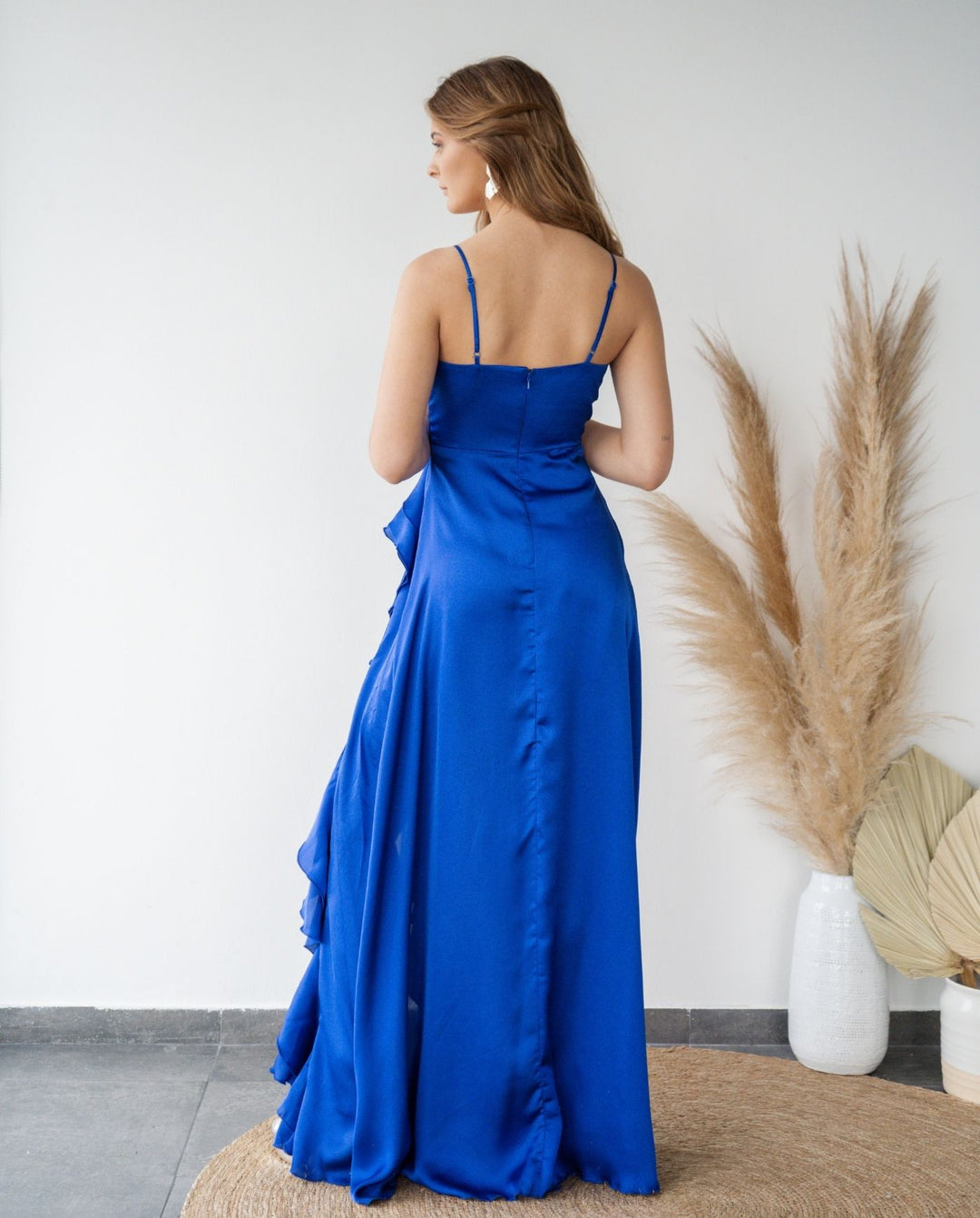Vestido de Fiesta Largo Silvina Azul Royal