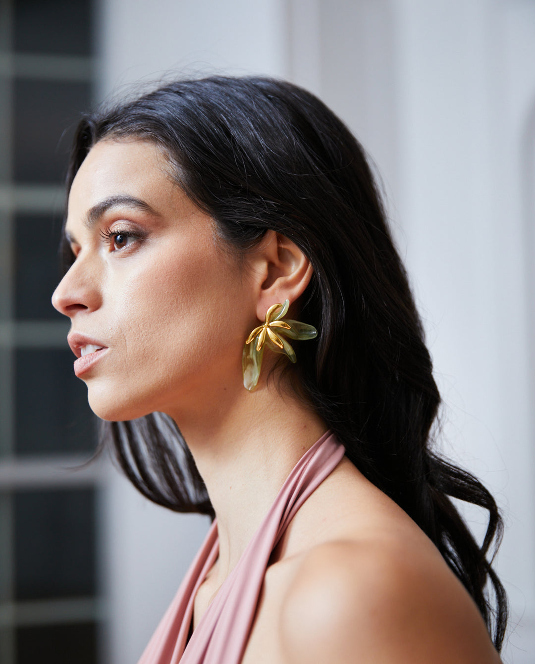 Aros Anastasia Verde Olivo