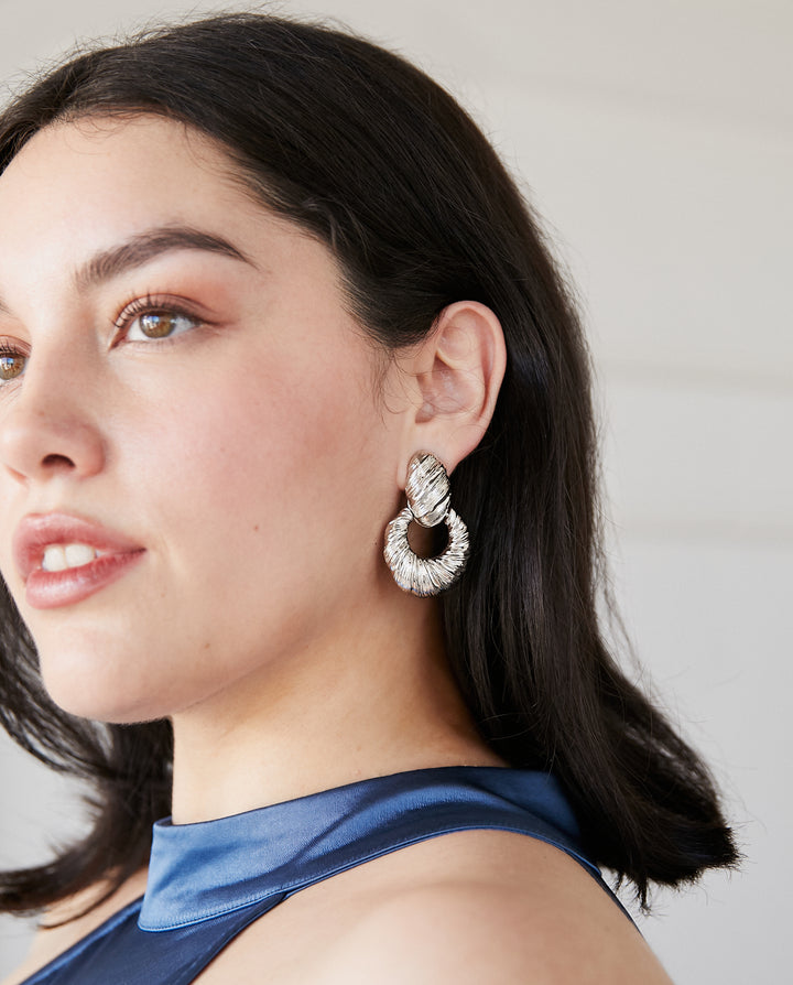 Aros Jade Plateado