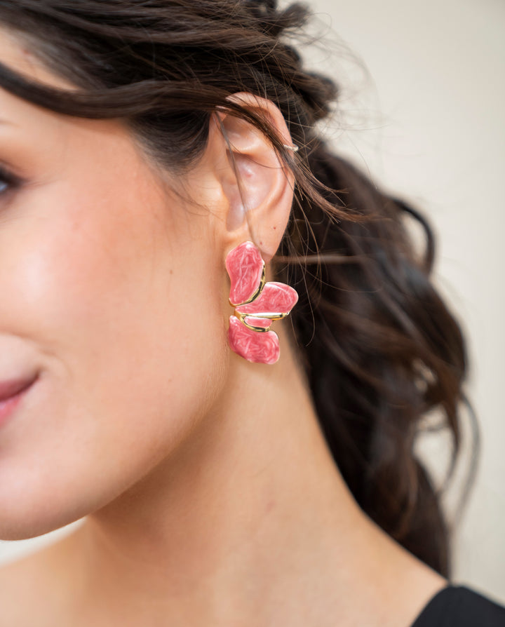 Aros Lore Rosado