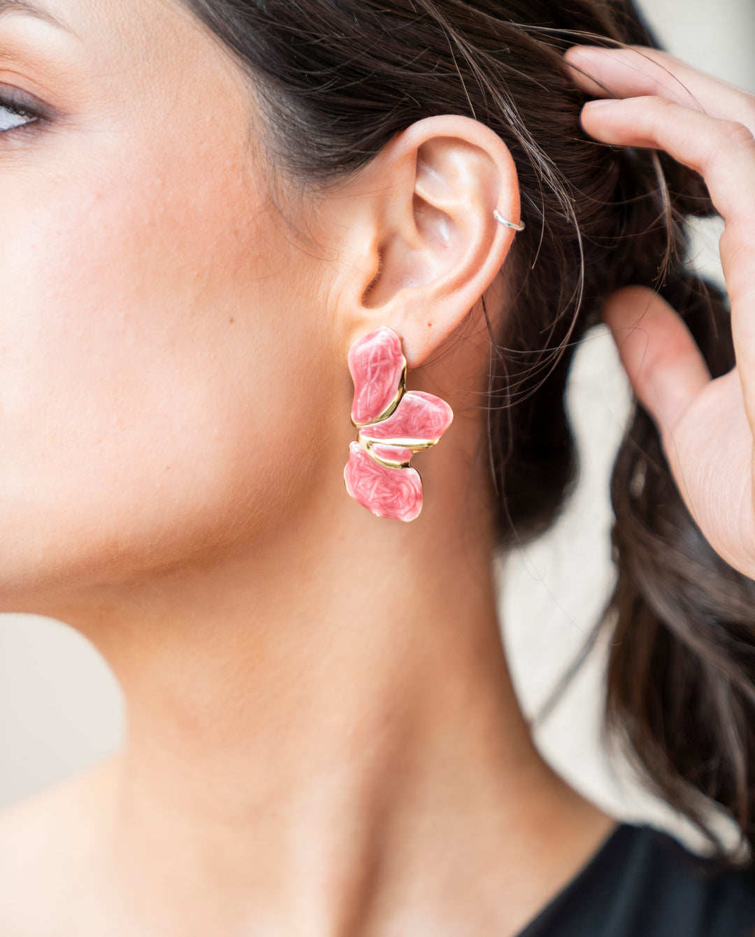 Aros Lore Rosado