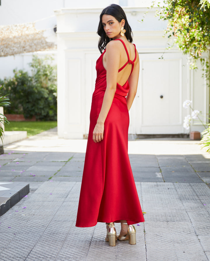 Vestido de Fiesta Montserrat Rojo