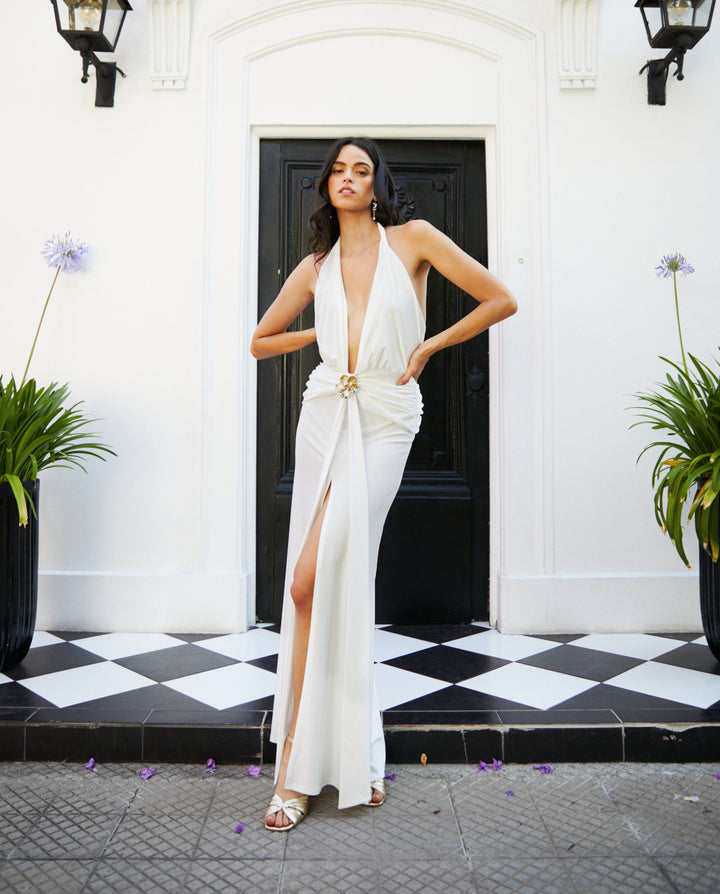 Vestido Largo de Novia Alba Blanco