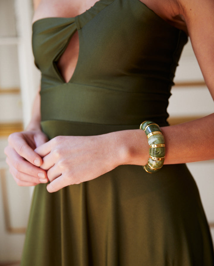 Brazalete Camila Verde Olivo
