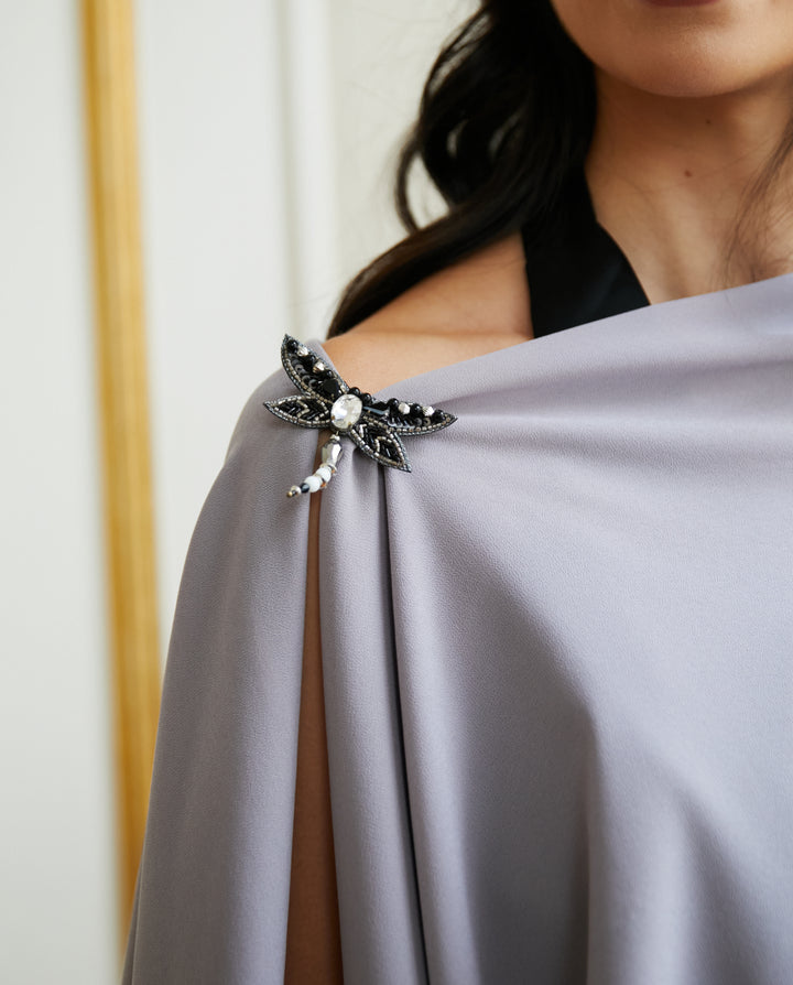 Broche Libelula Negro