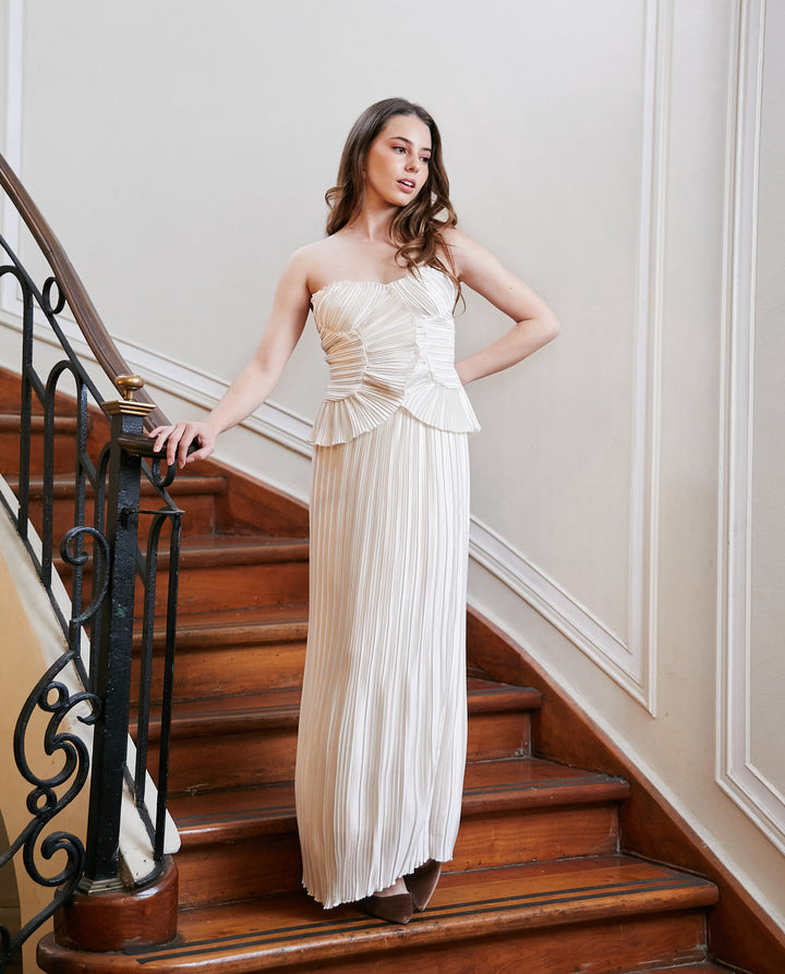 Conjunto de Novia Fiora Crema