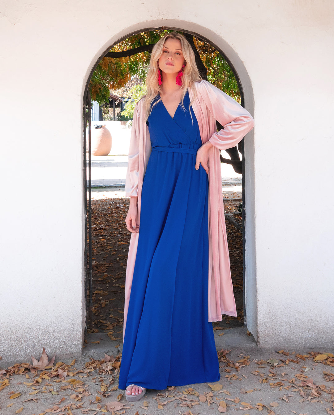 Azul Vestido De Gala Rosado Rosa Vestidos De Gala Invierno 2021