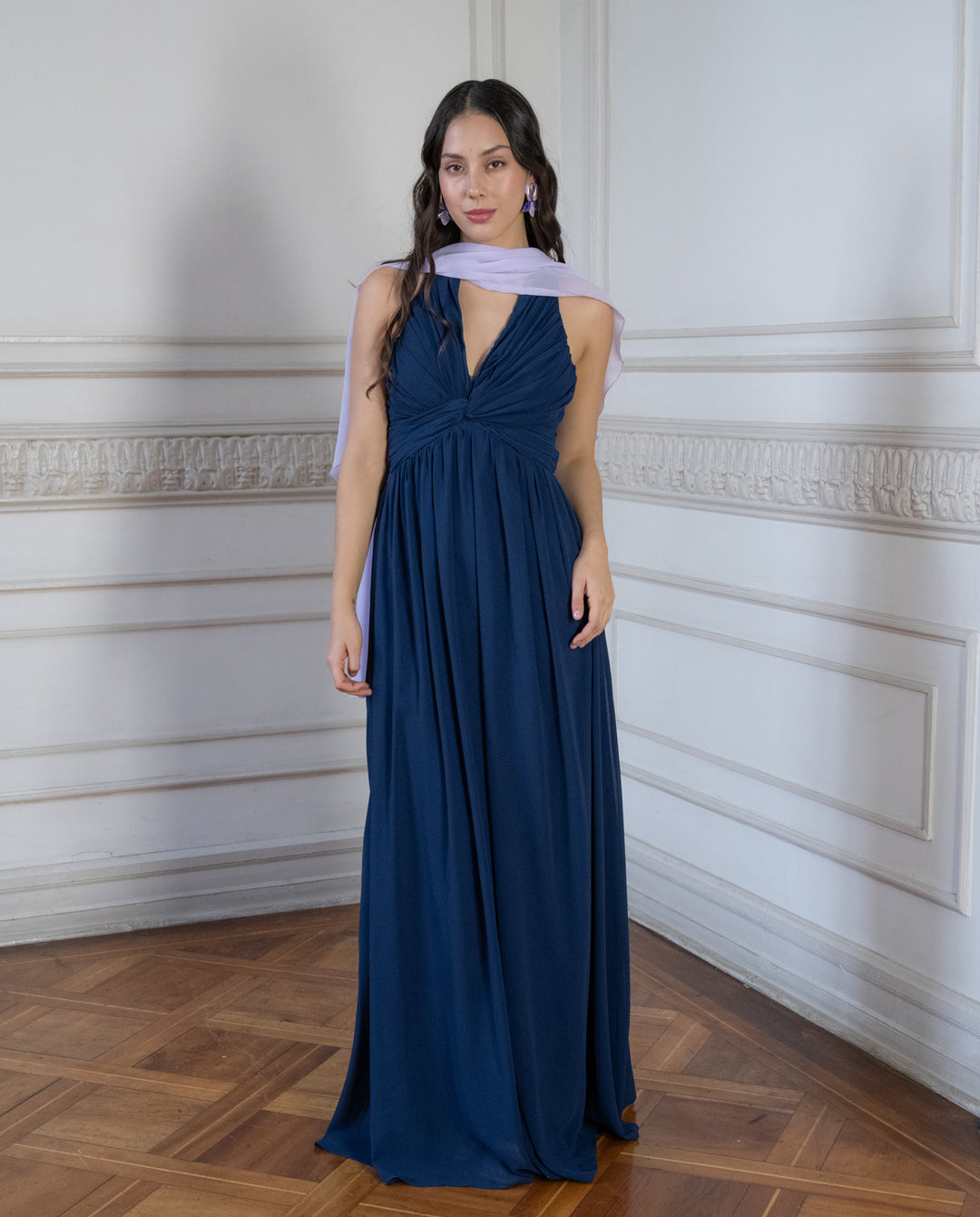 Vestido de Fiesta Bali Azul Oscuro