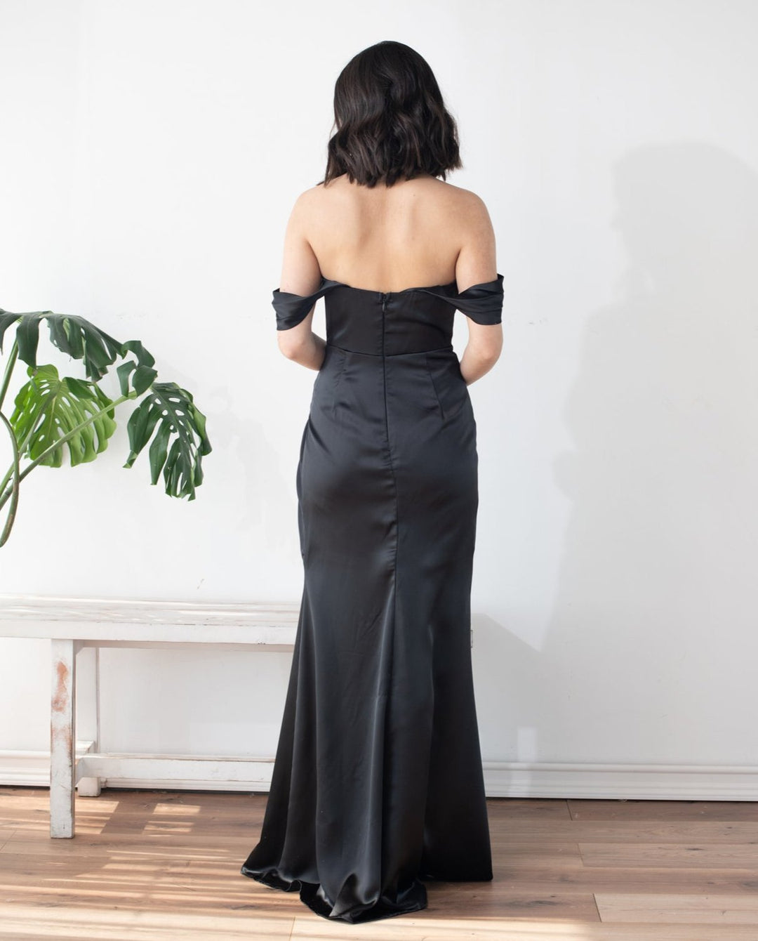 Vestido Largo de Fiesta Mera Corset Negro