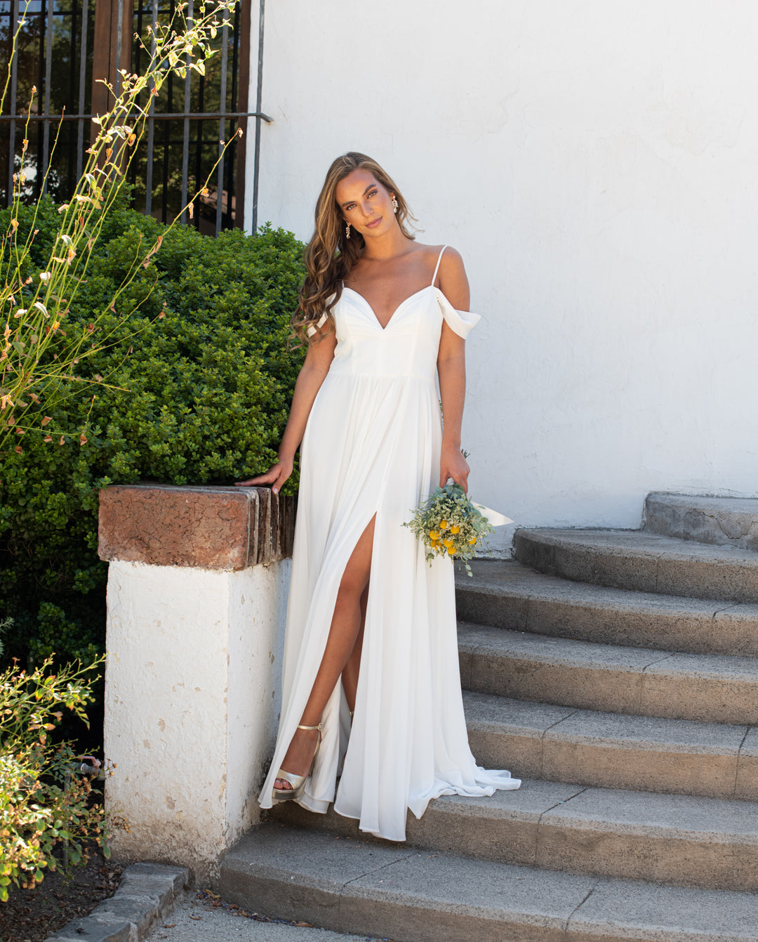 Una Boda Vestidos De Fiesta Largos Color Blanco Vestido Largo De