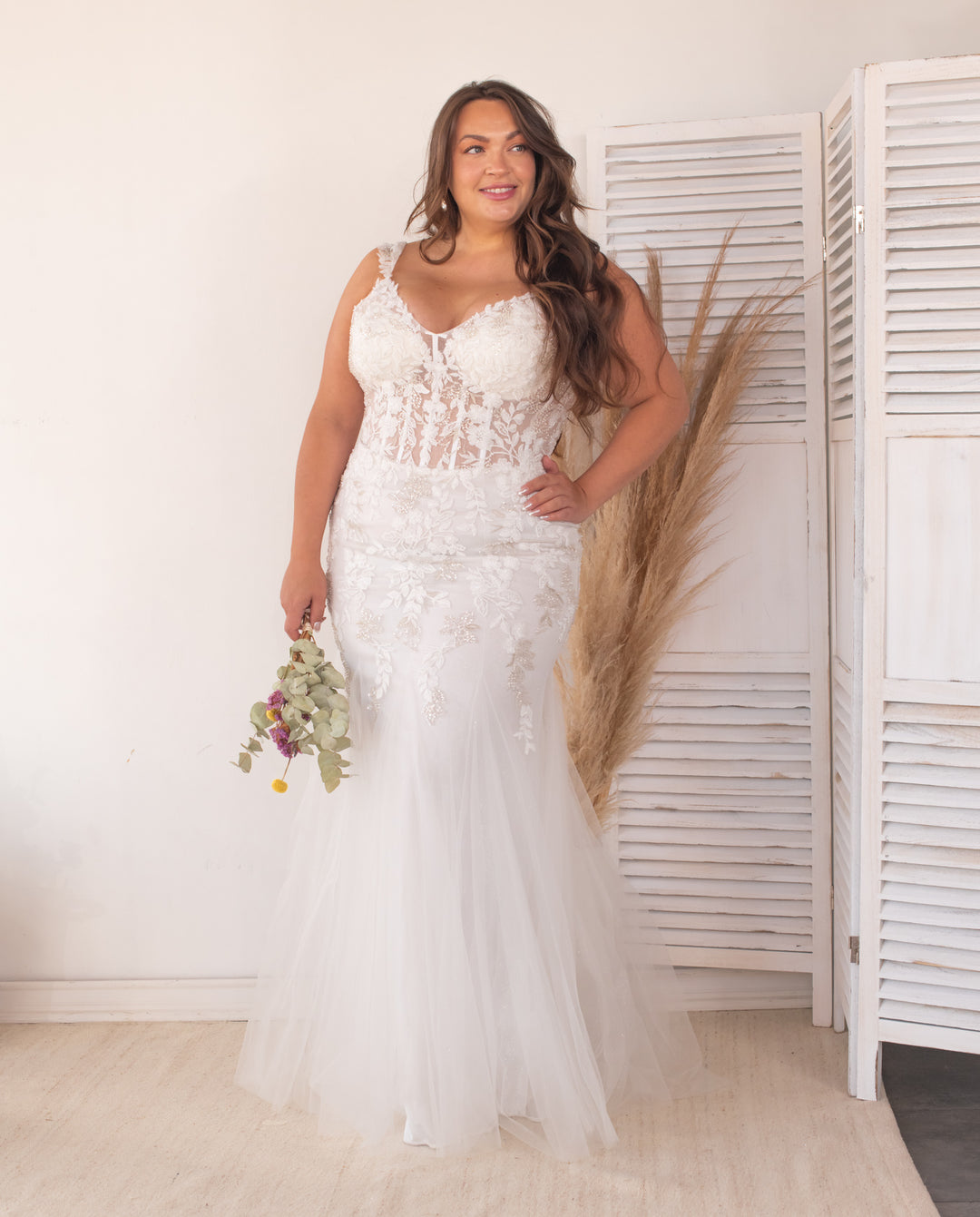 Vestido Largo de Novia Allegra Ivory – MI PLACARD