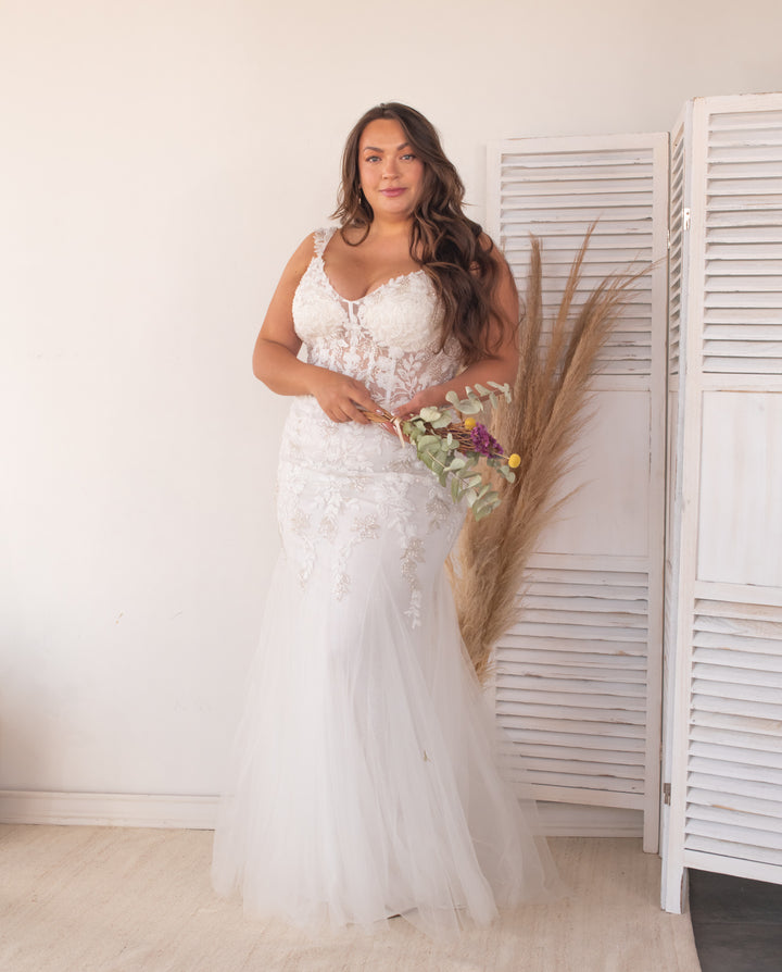 Vestido Largo de Novia Allegra Ivory