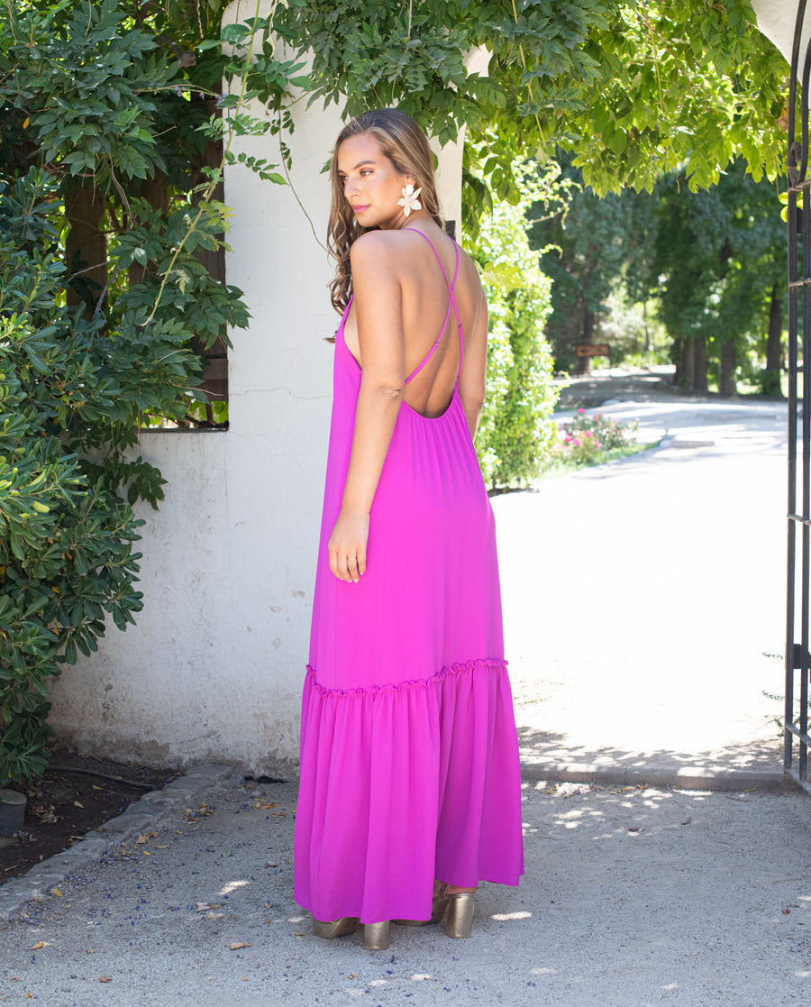 Vestido de Fiesta Ale Fucsia