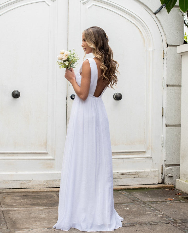 Vestido Largo de Novia Dalia Blanco