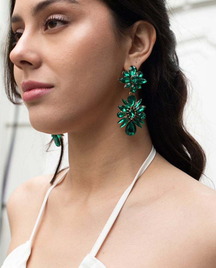 Aros Celia Piedras Verde