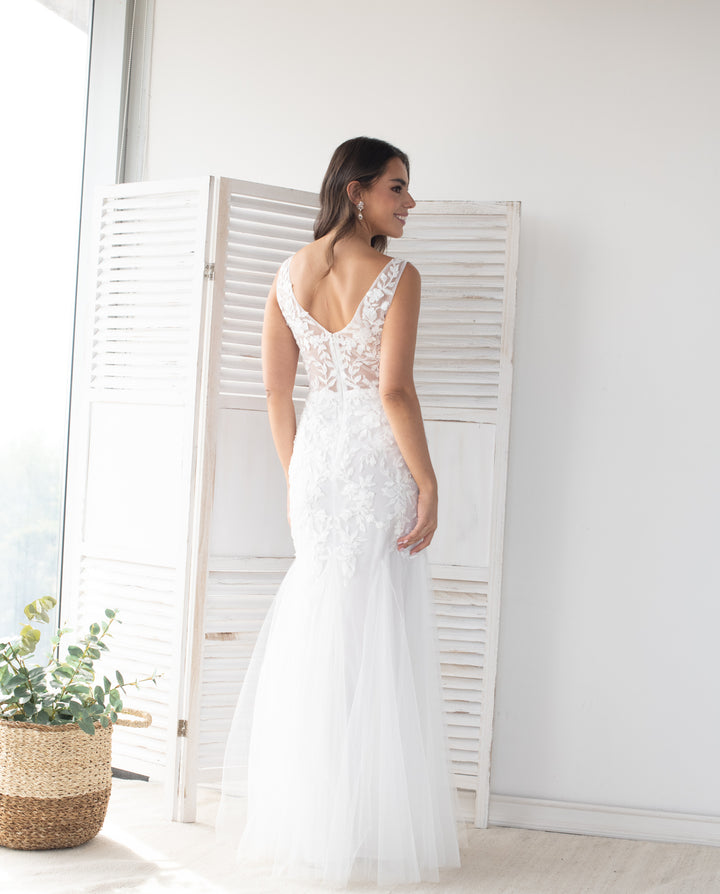 Vestido de Novia Malta Blanco