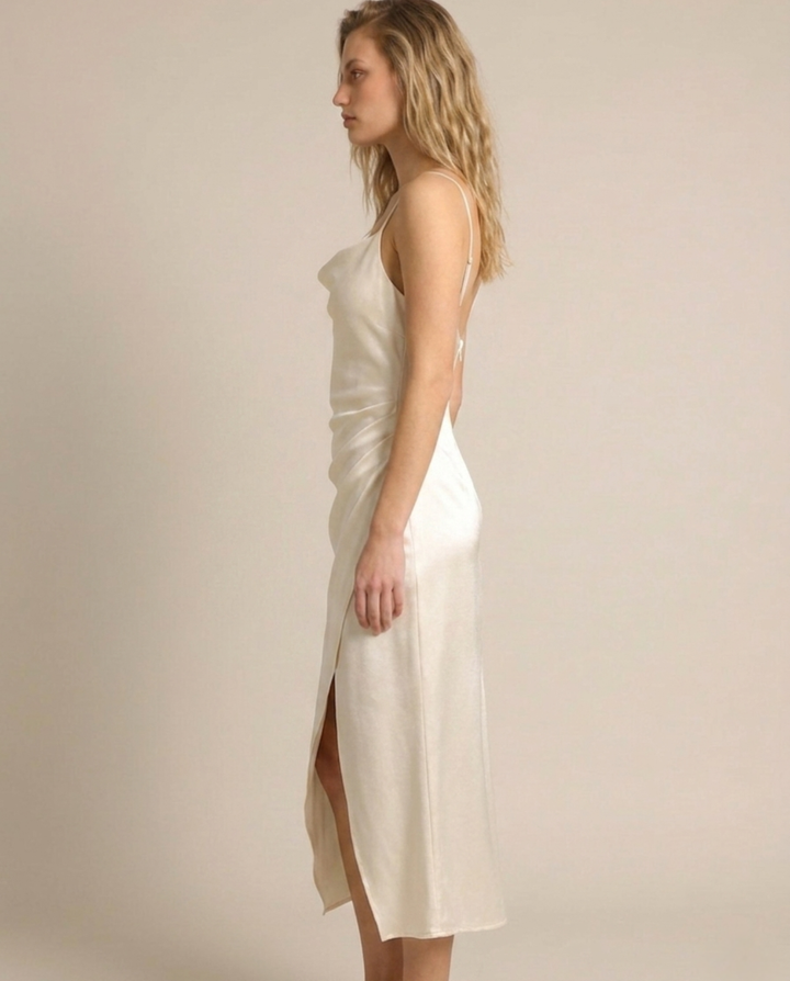 MIDI VESTIDO EMMA CHAMPAGNE