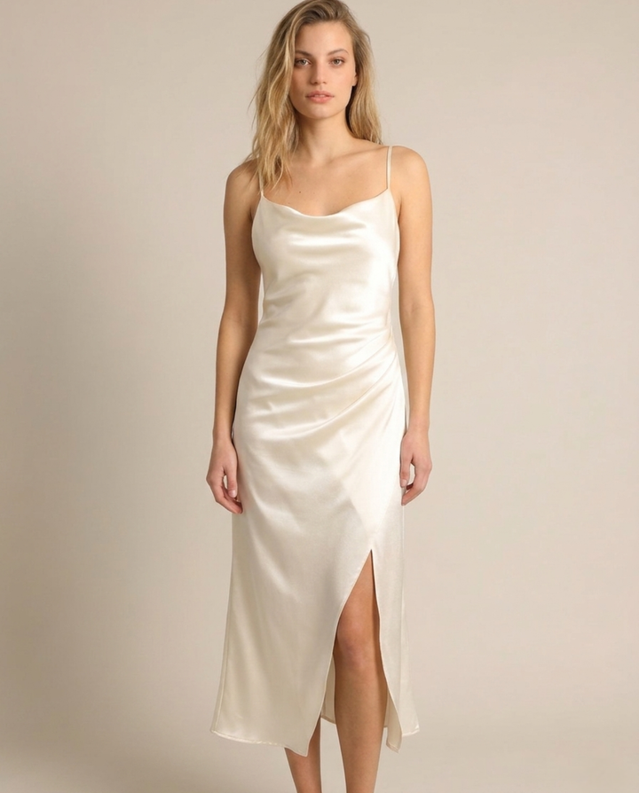 MIDI VESTIDO EMMA CHAMPAGNE