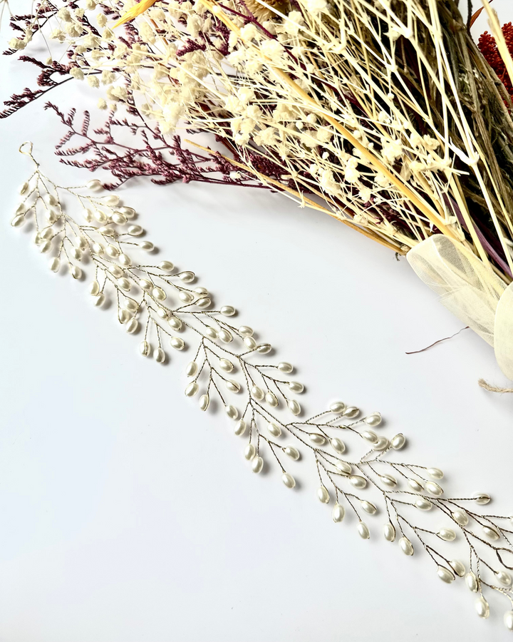 Tocado de Novia Miranda Dorado