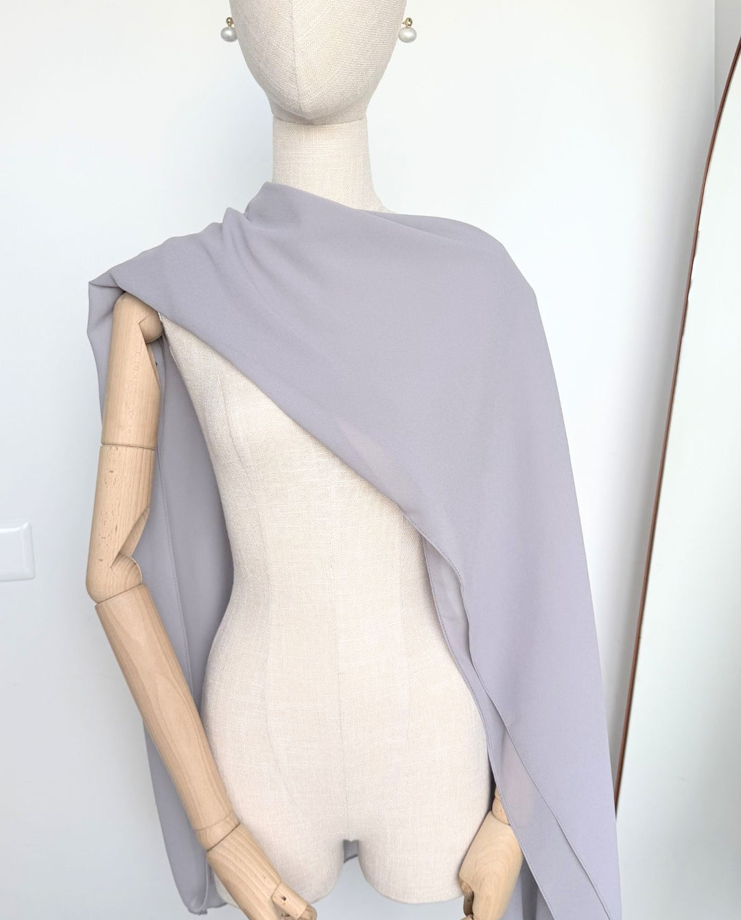 Maxi Pañuelo Antonia Gasa Gris