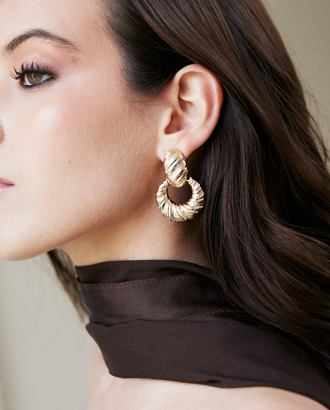 Aros Jade Dorado