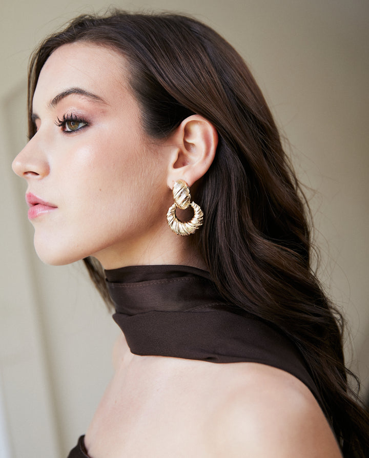 Aros Jade Dorado