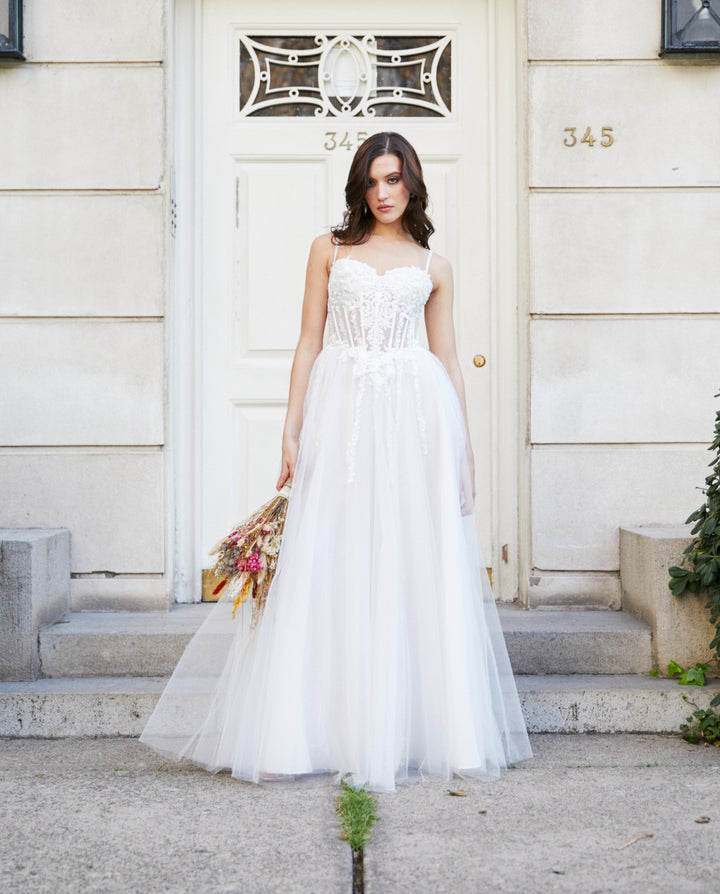 Vestido Largo de Novia Giulia Ivory