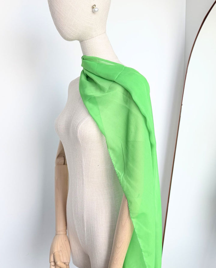 Pañuelo De Gasa Sofía Verde Limón
