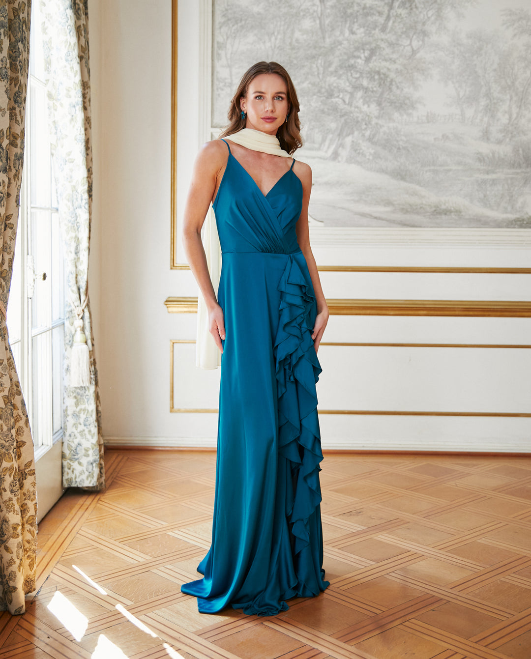 Pañuelo Antonia Gasa Amarillo Palido