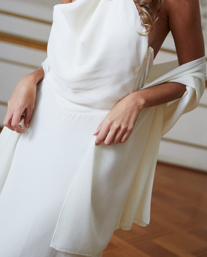 Pañuelo Antonia Gasa Crema