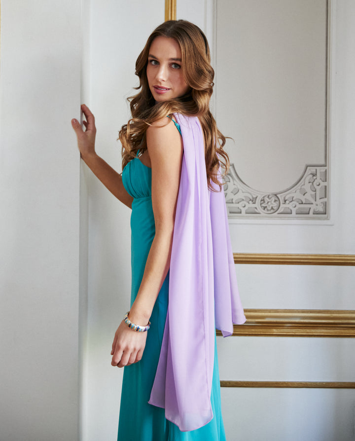 Pañuelo Antonia Gasa Lila