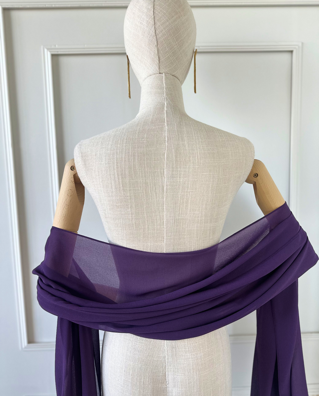 Maxi Pañuelo Antonia Gasa Morado Oscuro