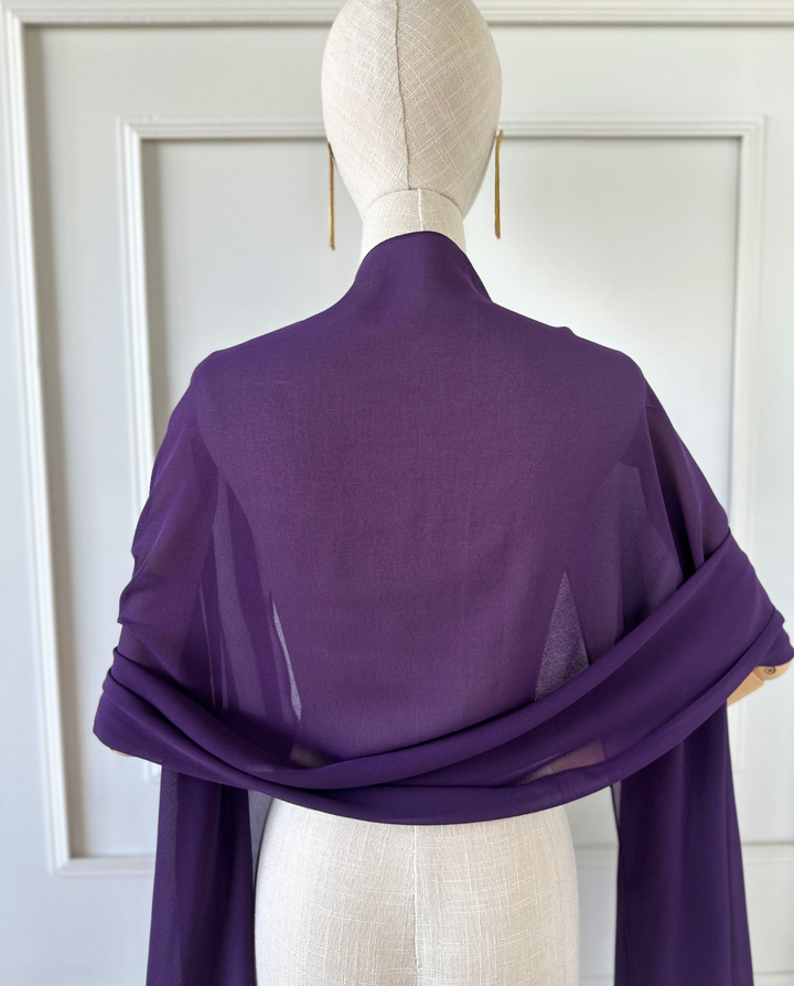 Maxi Pañuelo Antonia Gasa Morado Oscuro
