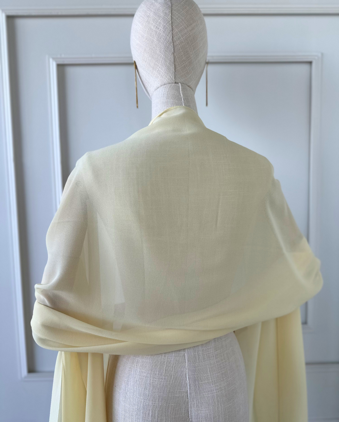 Pañuelo Antonia Gasa Amarillo Palido