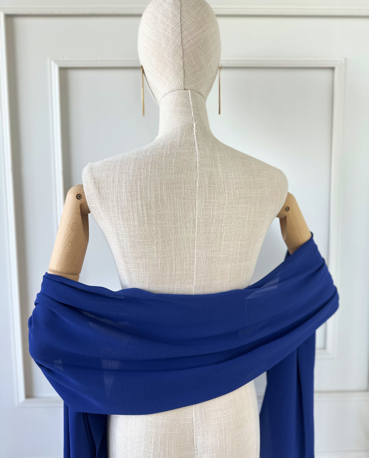 Pañuelo Antonia Gasa Azul Royal