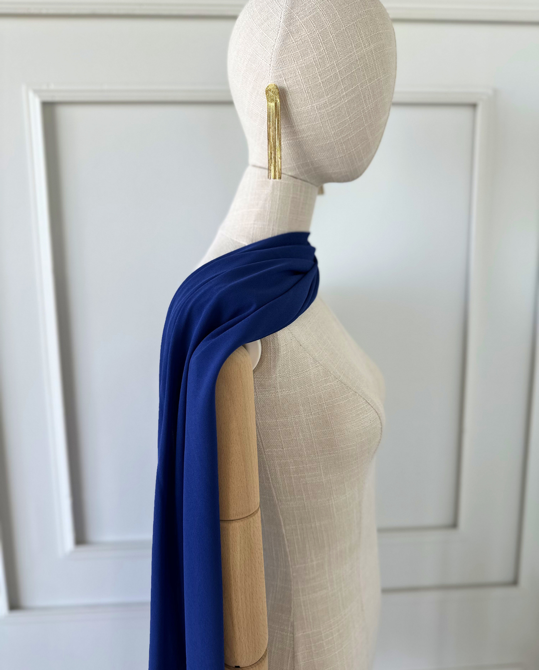 Pañuelo Antonia Gasa Azul Royal