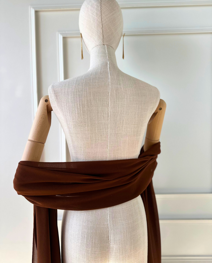 Maxi Pañuelo Antonia Gasa Chocolate